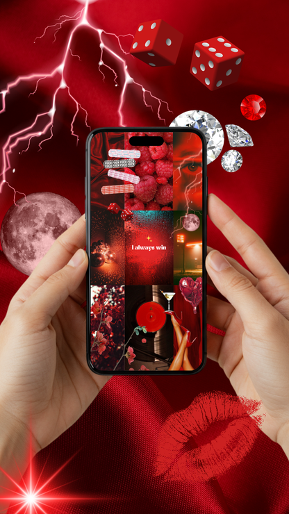 Hot Girl Red Vision Board